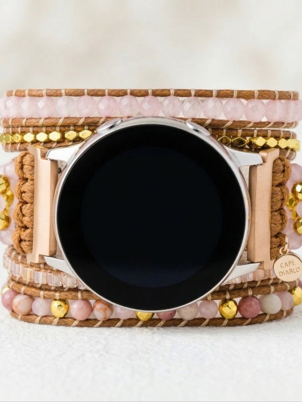 Cape Diablo Golden Rose Quartz Samsung Galaxy Watch Strap